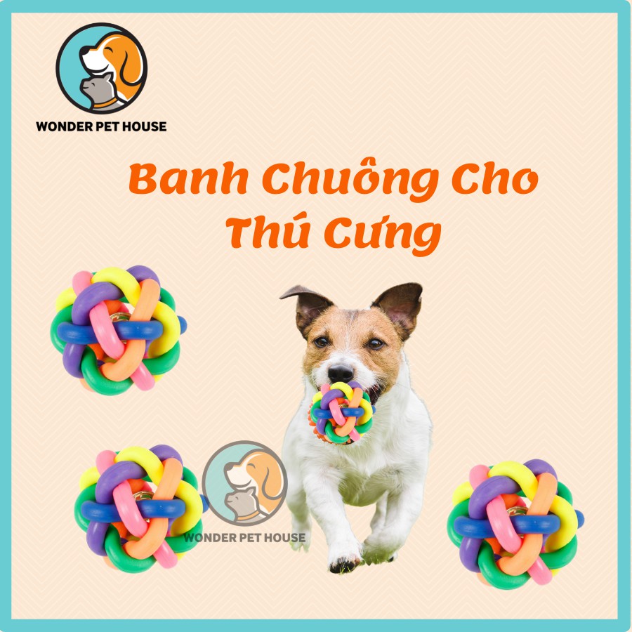 Banh chuông cho thú cưng 7 màu