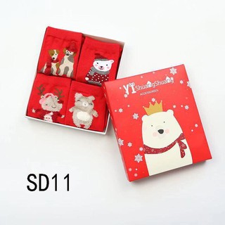 Tất noen hộp 4 đôi ngộ nghĩnh cho bé >>