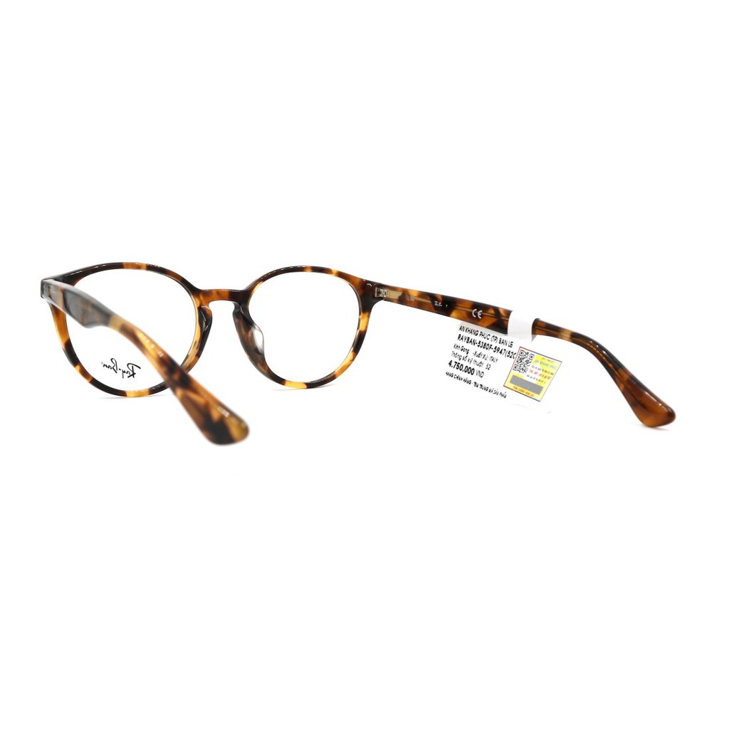 RB5380F-Gọng kính thời trang Rayban chính hãng (52-19-145), thiết kế dễ đeo bảo vệ mắt