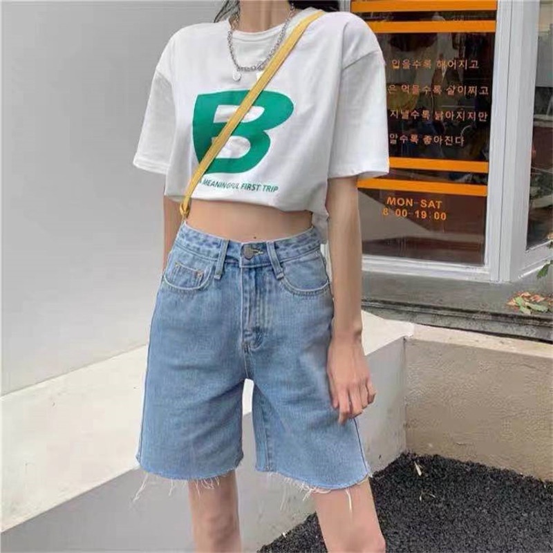 FS50K_Quần Short Jeans Nữ Cao Cấp OHS7022
