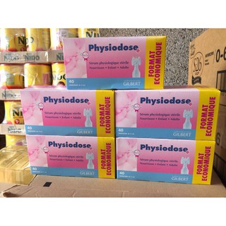 Nước muối sinh lý Physiodose Gilbert Pháp 40 ống 5ml