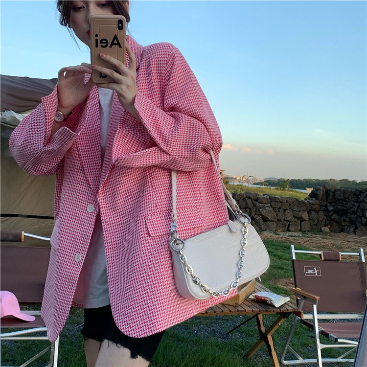 ÁO KHOÁC BLAZERS NỮ KẺ SỌC FORM RỘNG ULZZANG HOT | BigBuy360 - bigbuy360.vn