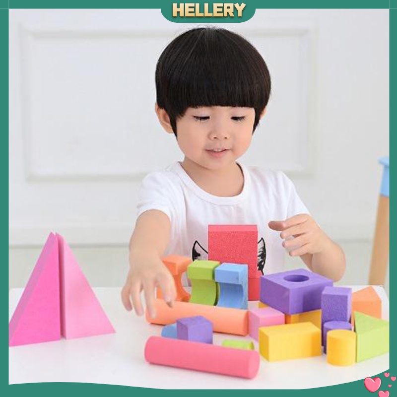 Bộ 25 Khối Xốp EVA Dày 3.5cm Đồ Chơi Xếp Chồng Lên Nhau