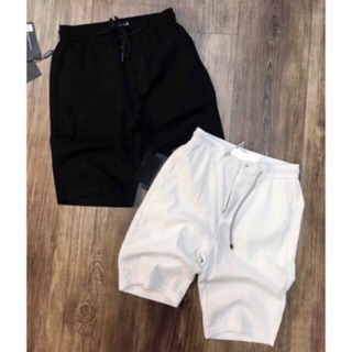 Quần short lửng đũi nam cúc khoá chun lưng chất đũi xước