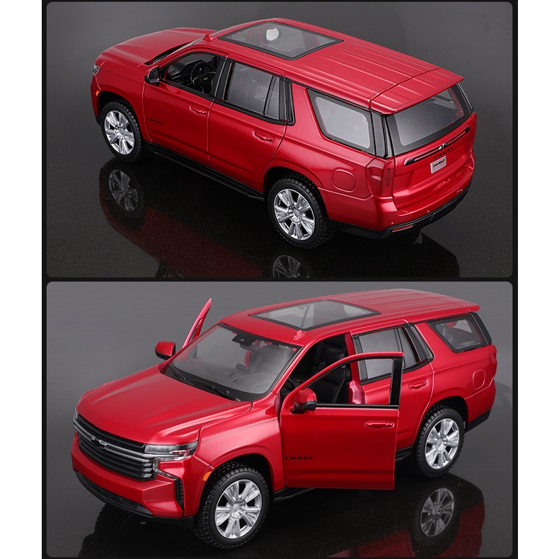 Mô Hình Xe Hơi Chevrolet 2021 Tahoe SUV Tỉ Lệ 1 / 26 Maisto