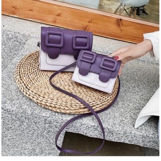Túi Đeo Chéo Mini Phối Màu Macaron Siêu Đẹp