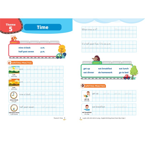 Sách Luyện viết chữ nhớ từ vựng – English Writing Smart Start Lớp 4 Tập 2 (Tặng khóa học tiếng anh online)