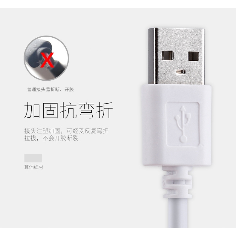 Dây cáp sạc nhanh truyền dữ liệu cổng cắm USB thiết kế nối dài tiện dụng | BigBuy360 - bigbuy360.vn