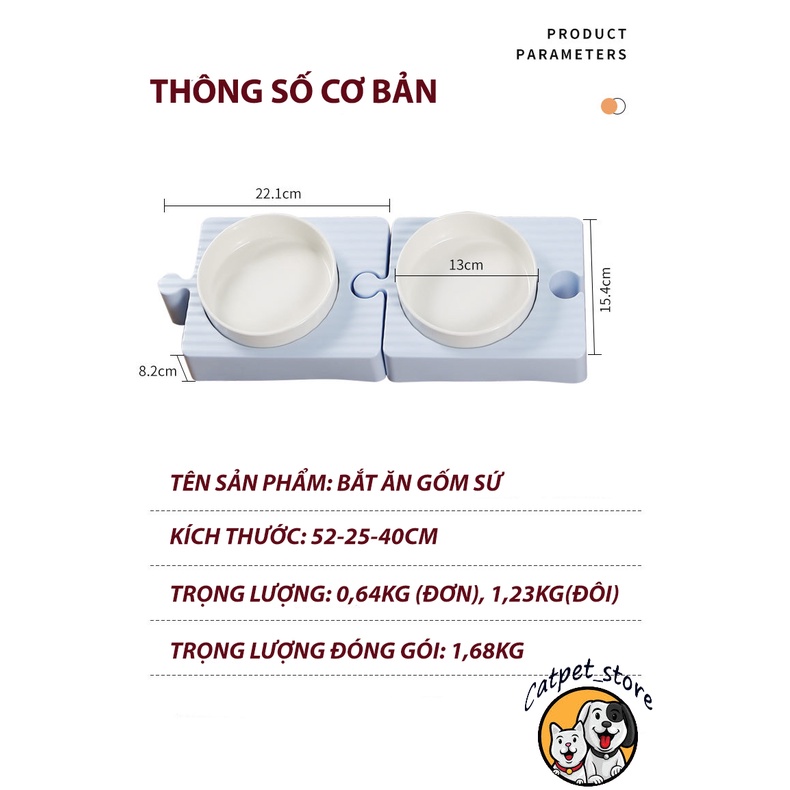 bát ăn thú cưng,bát ăn chó mèo nhỏ gọn ,tiện lợi, giá rẻ
