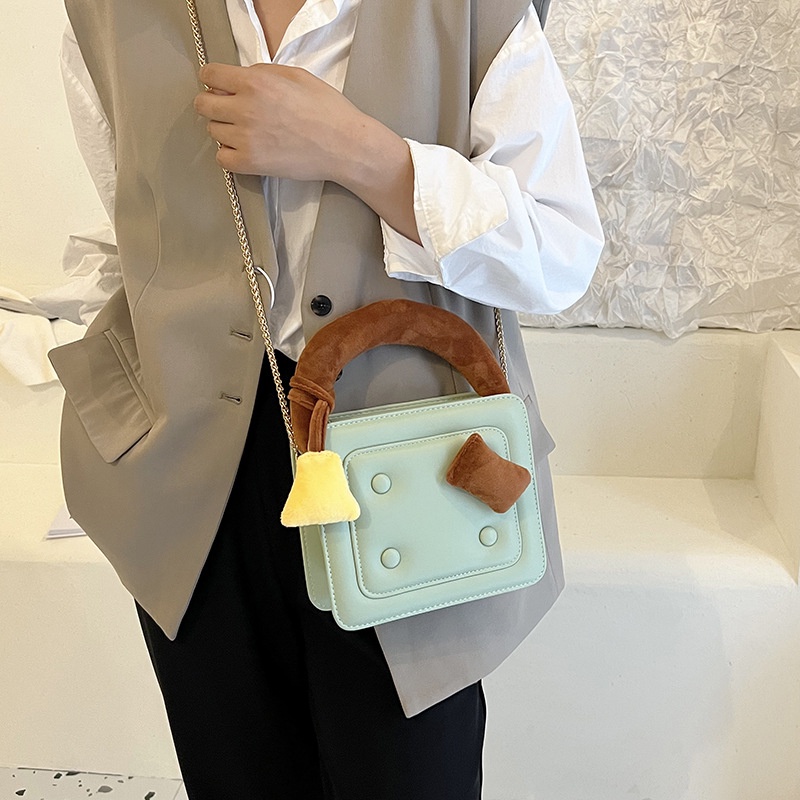 Iretro Túi Xách Đeo Vai Hình Vuông Cỡ Nhỏ Kết Cấu Mới