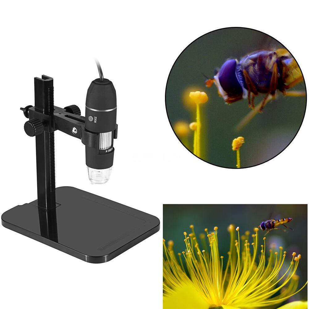 Portable Digital Microscope 1000X Electronic Endoscope 8 LED 2 Million Pixels Mag