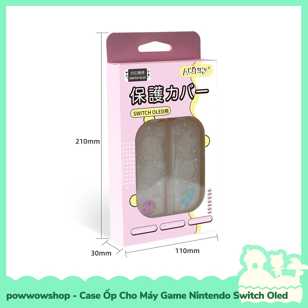 [Sẵn VN - Hỏa Tốc] OLED Phụ Kiện Case Ốp TPU + PC Cho Máy Game Cầm Tay Nintendo Switch Oled Kirby, Space, Fruit