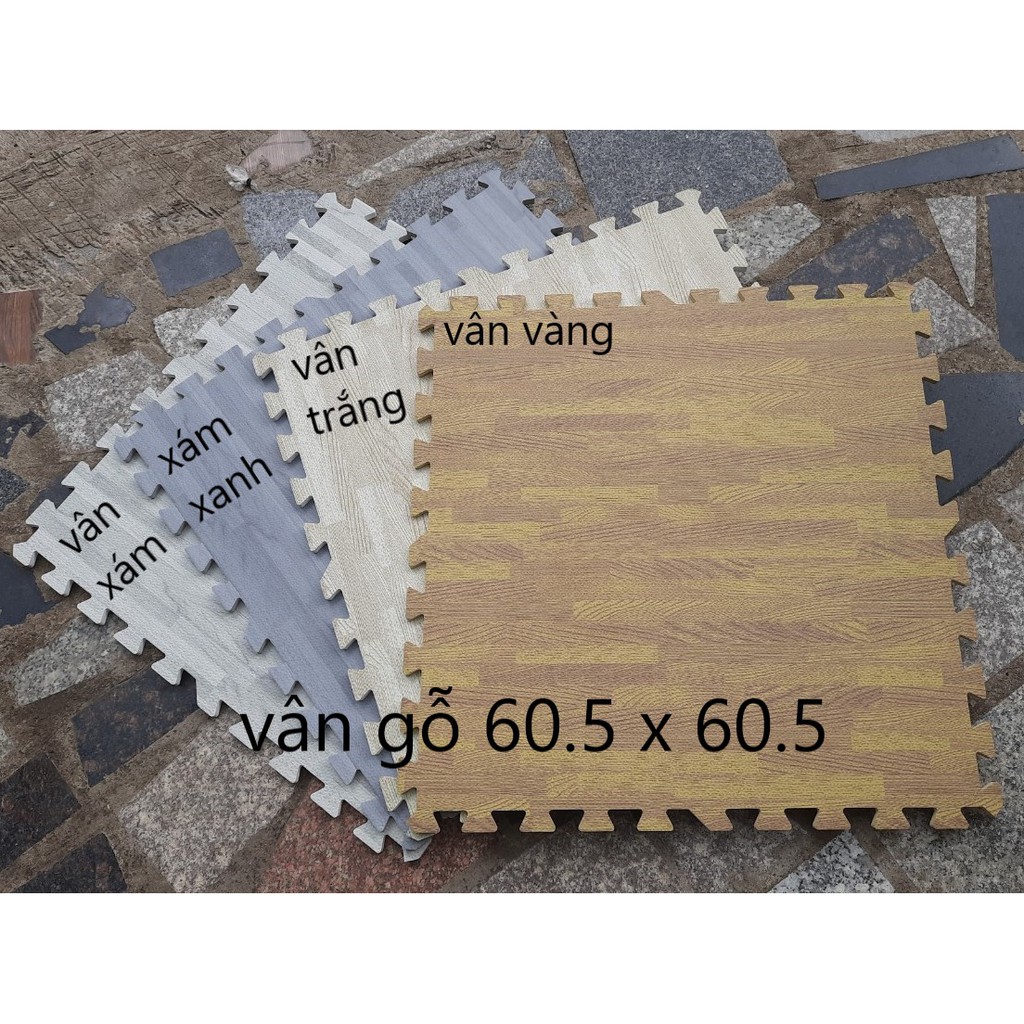 THẢM XỐP LÓT SÀN VÂN GỖ SIZE 60cm x 60cm