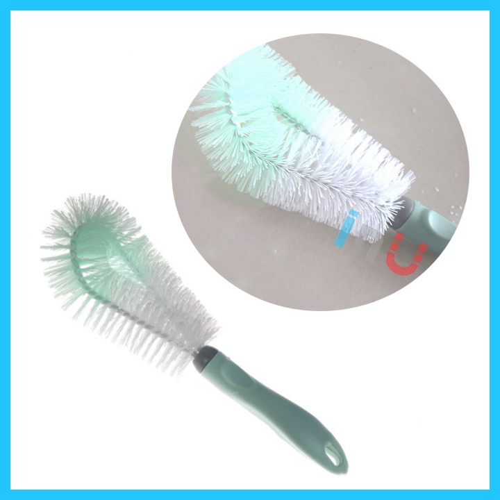 HCM - Cây cọ rửa ly lông cước chuyên làm sạch, tẩy ố bẩn bám ly bình thủy tinh