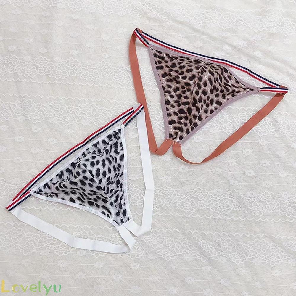 &lt;READY STOCK&gt;Men's Underwear Fashionable High Elasticity Leopard Print Low Waist Plus Size100% brand new！