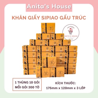 Khăn giấy sipiao gấu trúc hàng chuẩn xịn