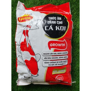 Cám cá koi king feed, thức ăn cá koi 42% đạm túi 1kg tiện lợi