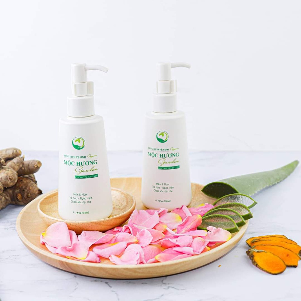 [Mua 1 tặng 1] Dung dịch vệ sinh organic Mộc Hương Garden - Thanh mộc Hương Chính Hãng