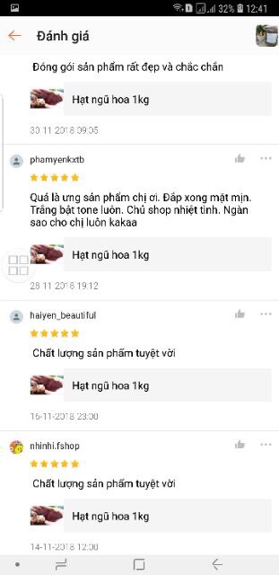 Hạt ngũ hoa loai to  hàng hand made