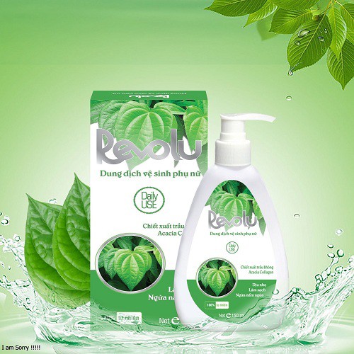 DUNG DỊCH VỆ SINH PHỤ NỮ REVOLU TRẦU KHÔNG 150ML