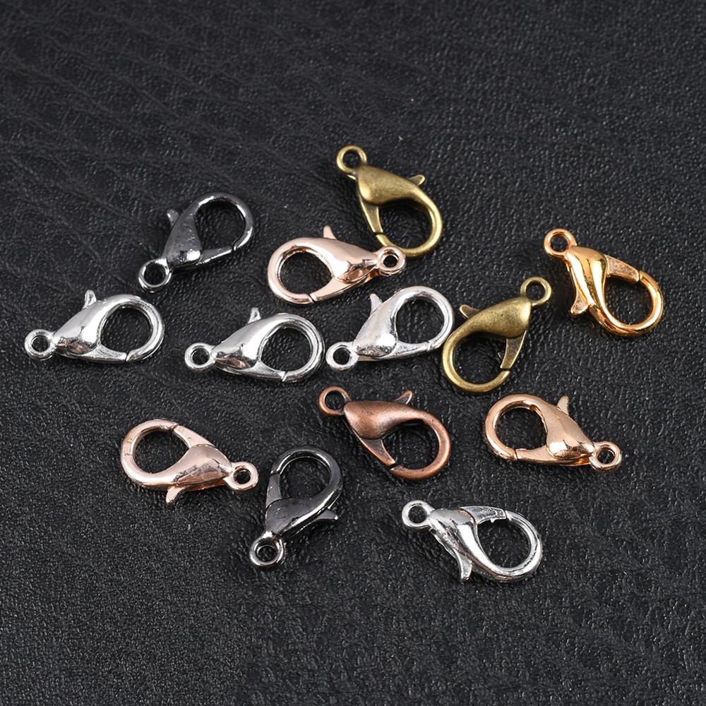 Bộ 100 Móc Càng Cua 12mm Dùng Làm Trang Sức Thủ Công