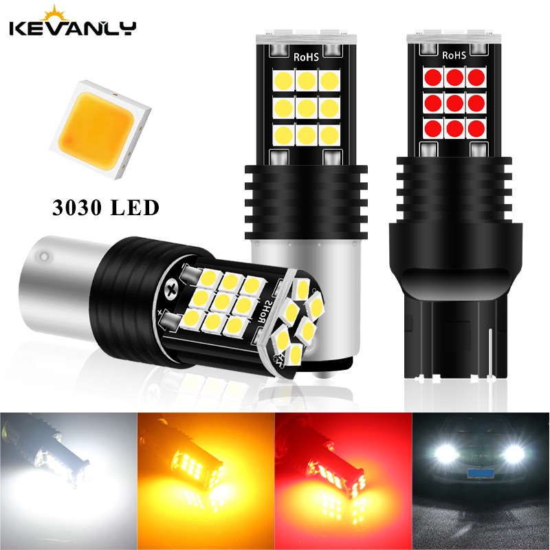 Đèn LED Kevanly siêu sáng T20 1157 1156 BA15s W21W P21 5W làm đèn tín hiệu xi nhan/thắng xe hơi