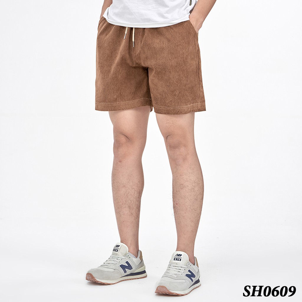 Quần Short Đùi Nhung Tăm Nam Nữ ROUGH Form Unisex Chất Mát Mẻ, Trẻ Trung