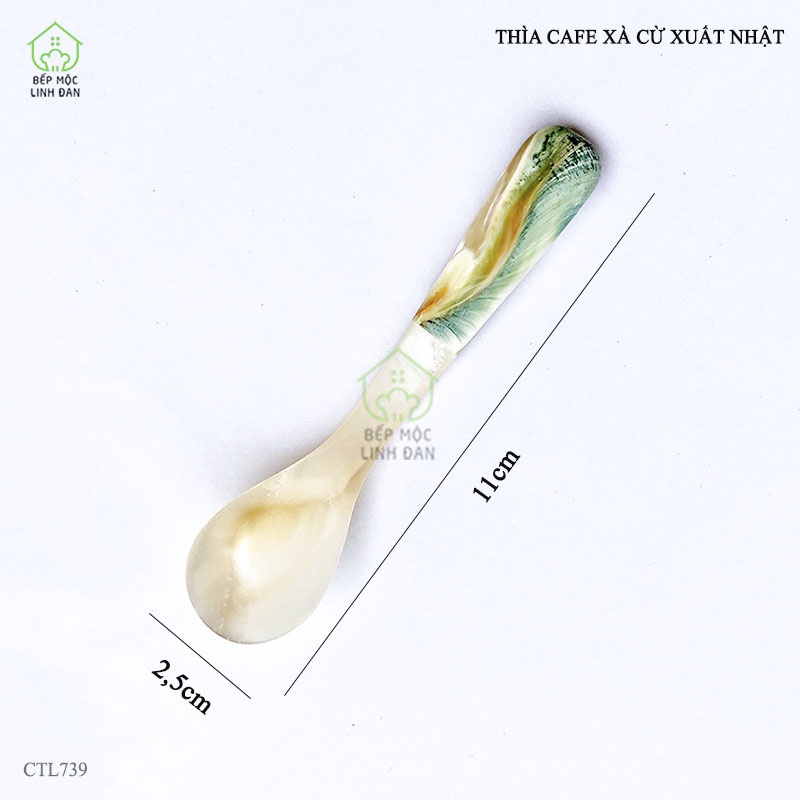 Thìa/muỗng cà phê xuất Nhật chất liệu xà cừ ốc biển nhập khẩu cao cấp