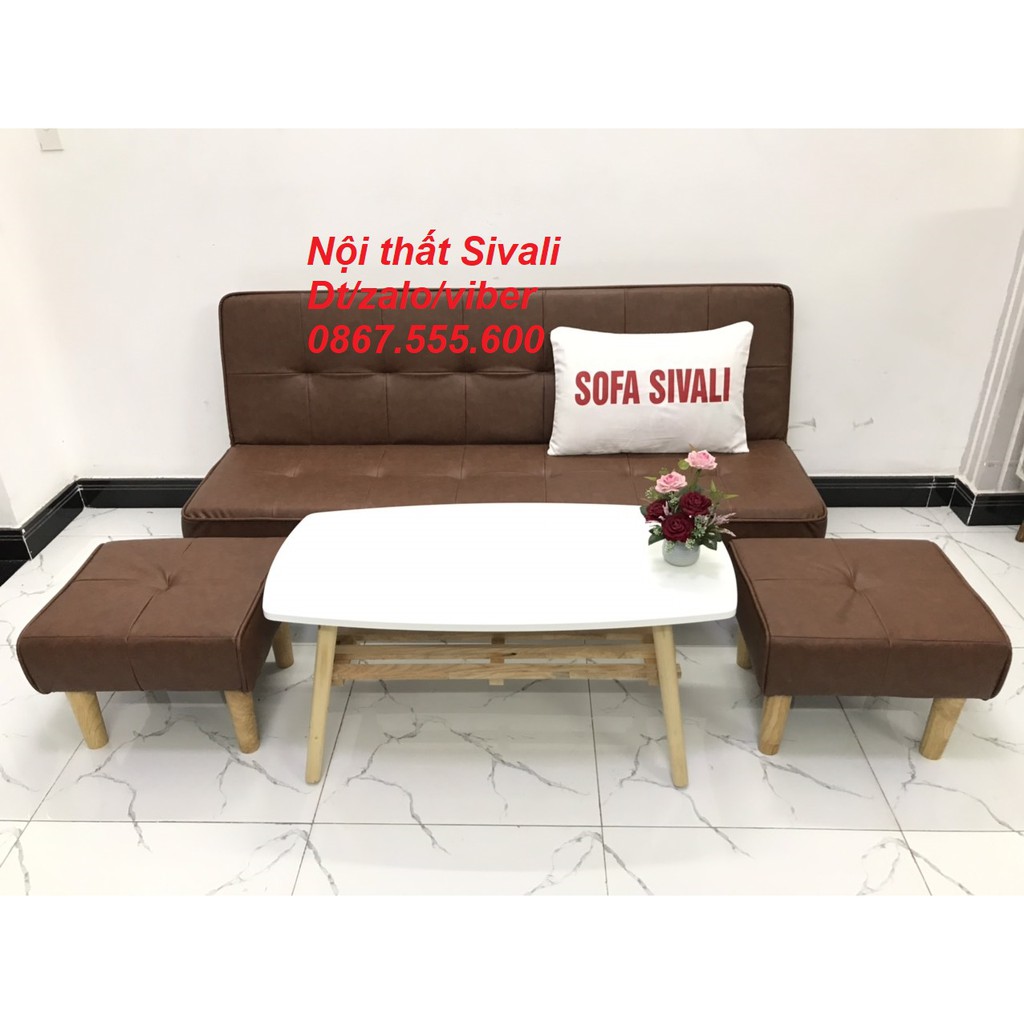 SFB10-Bộ ghế sofa bed, sofa giường phòng khách Sivali, salon, sopha, sa lông, sô pha