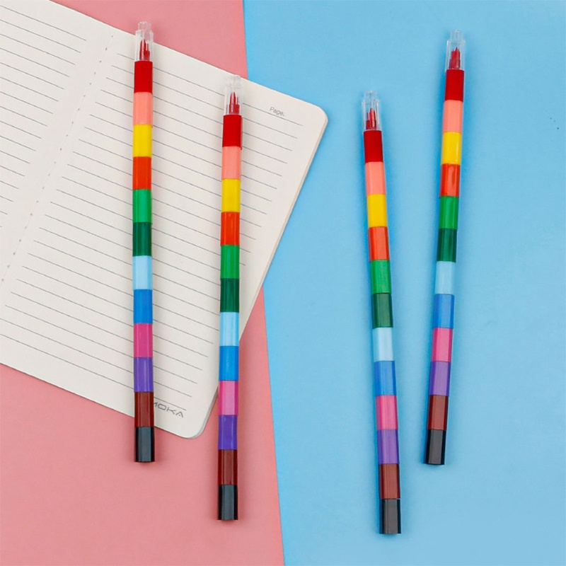 Bộ 12 bút sáp màu vẽ vui nhộn cho bé