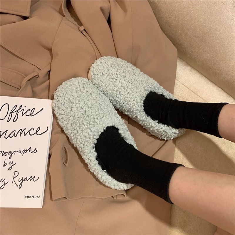 Giày bông phong cách Hàn Quốc