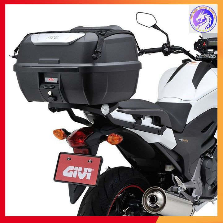 Thùng GIVI E43NTL-ADV Dung Tích 43 Lít Mulebox Gắn Sau Xe Máy, Xe Motor Màu Đen Có Full Phụ Kiện Đi Kèm Với Đế Đệm