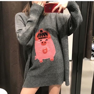 Áo len dáng oversize -kiwi