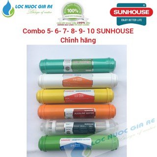 Combo lõi 5,6,7,8,9,10 Sunhouse - lõi lọc nước sunhouse - loi loc nuoc sunhouse