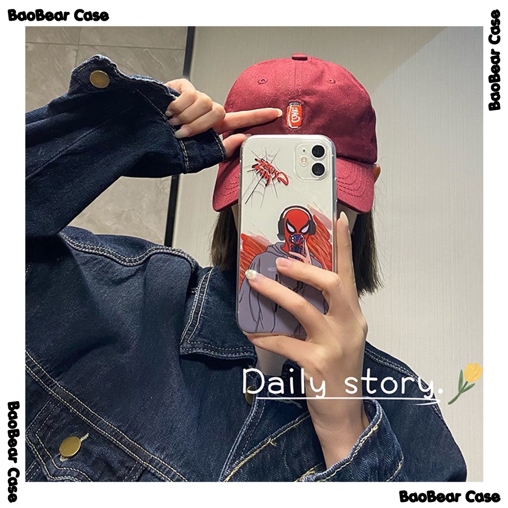 Ốp lưng Spider Man iPhone 15prm,15pro,15plus,15, 14promax,14pro,14plus,14,11, Xr, 11pro, 11ProMax, 12/12pro, 12ProMax..