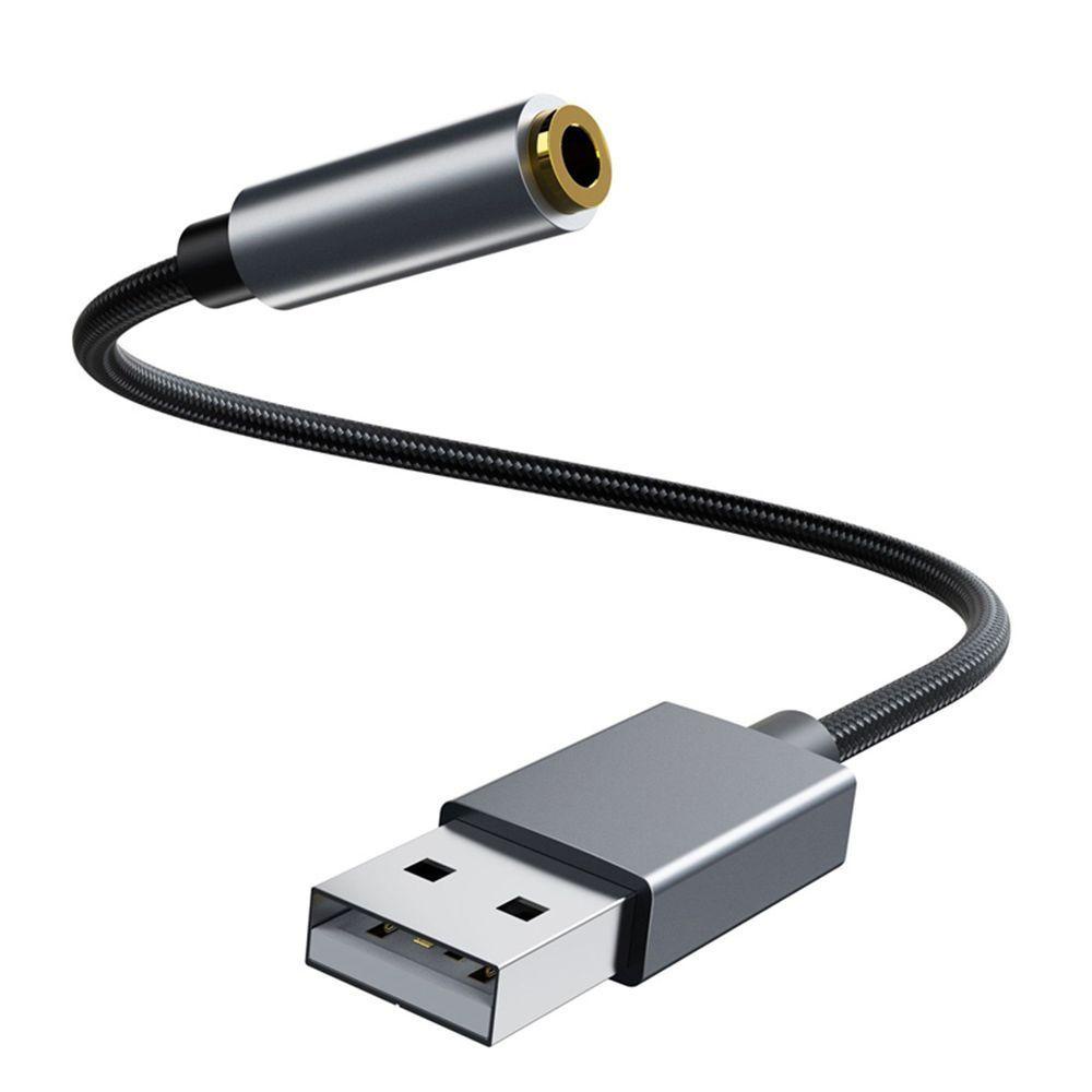 Dây Cáp Chuyển Đổi Thẻ Âm Thanh USB Sang Tai Nghe 3.5mm TAYLOR1 Cho Máy Tính Laptop