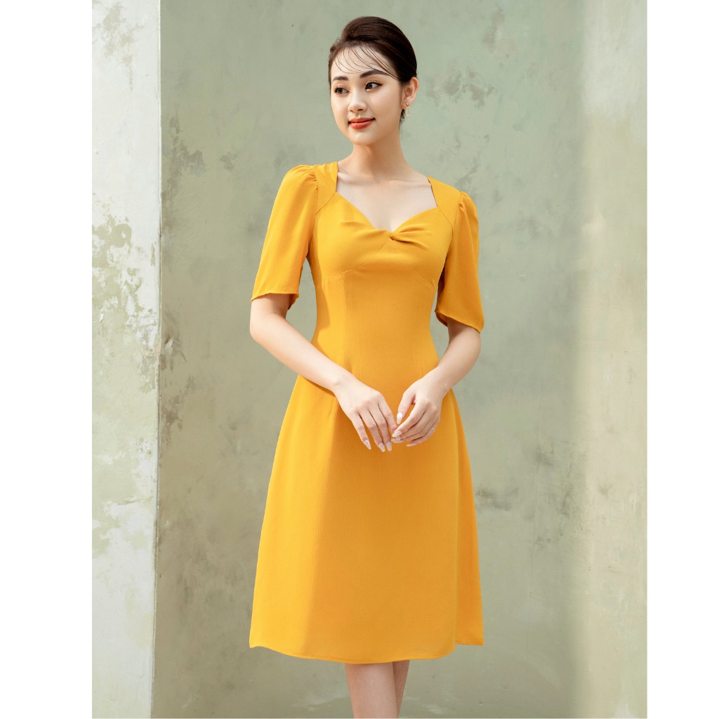 Váy xoè cổ vuông xoắn ngực Zym's House - LT244