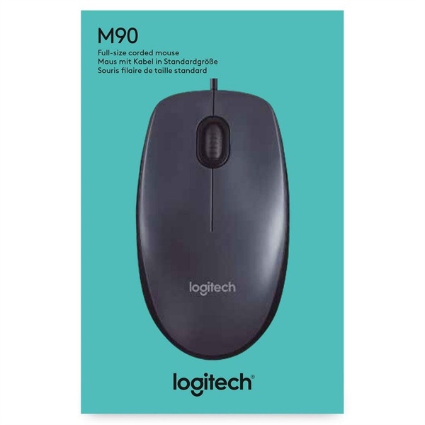 Mouse LOGITECH M90 Black USB Công ty