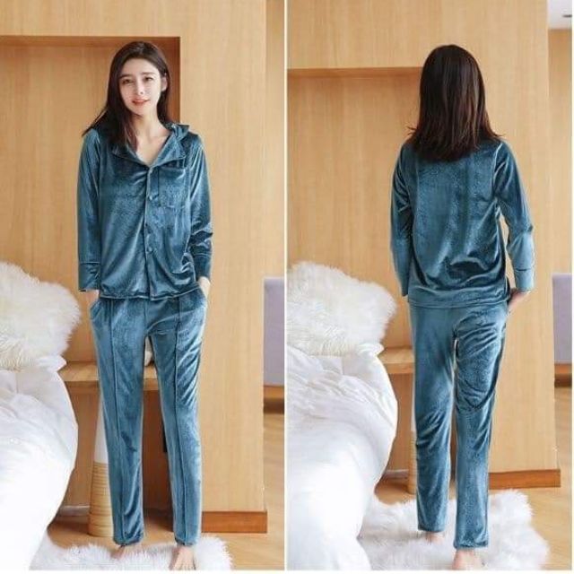 BỘ NGỦ PIJAMA NHUNG