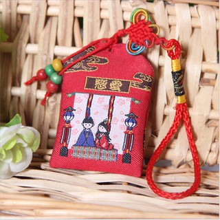 TÚI MAY MẮN OMAMORI CẦU, GIỮ TÌNH DUYÊN, tặng Túi Bảo Vệ, tặng Đá Ngũ Sắc, tặng Hoa Oải Hương Nụ Khô-OMTDD