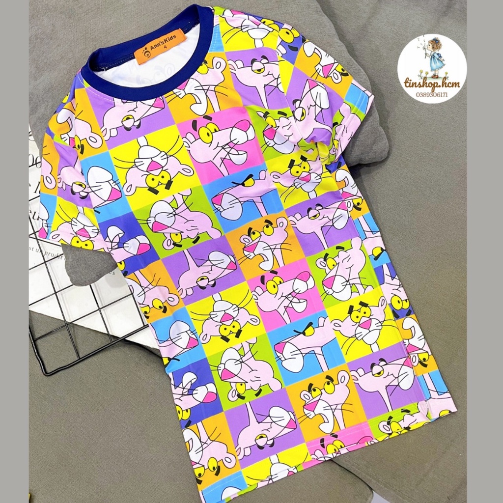 HCM-10-40Kg set đầm suông thun lạnh Ann's Kids hình - váy, đầm bé gái size đại