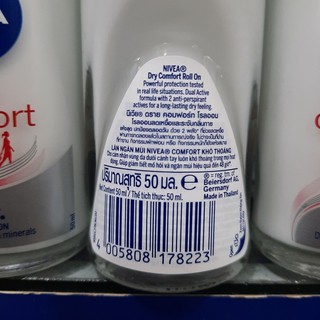 Lăn khử mùi Nivea khô thoáng 50ml