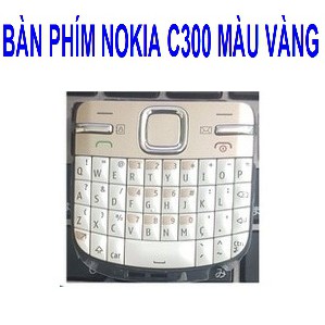 BÀN PHÍM NOKIA C300 MÀU VÀNG