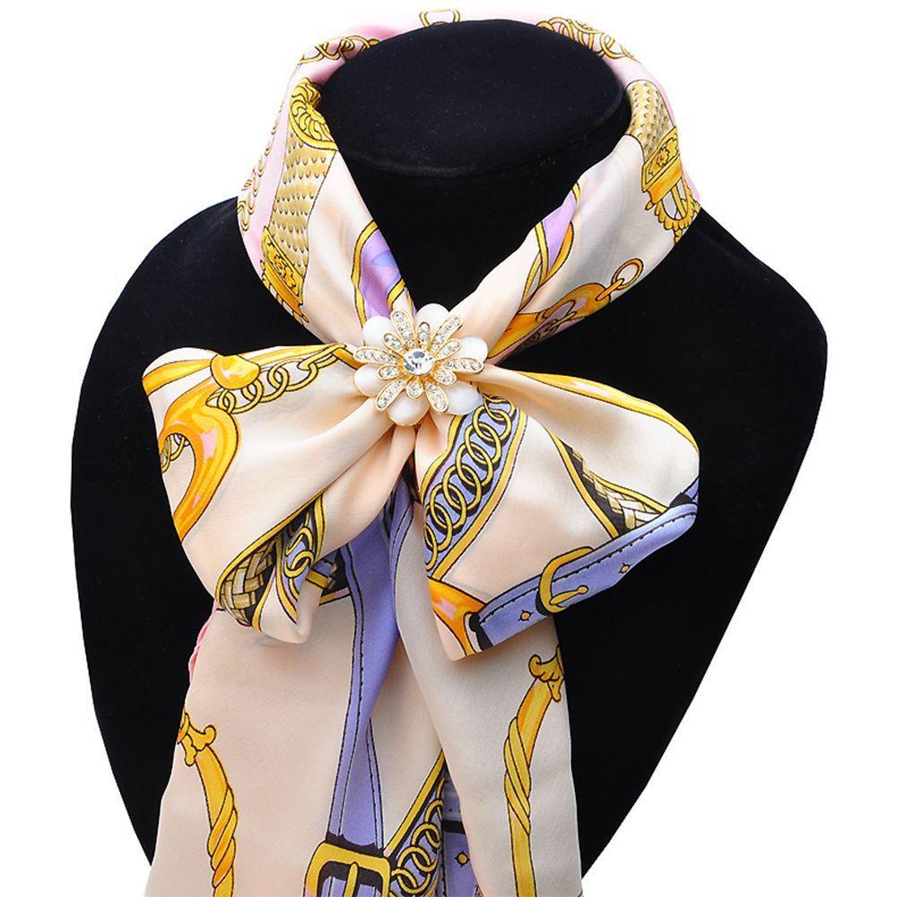 Hoa Trà Mochoho Trang Trí|Trâm Cài Khăn Choàng Đính Đá Opal Cho Nữ