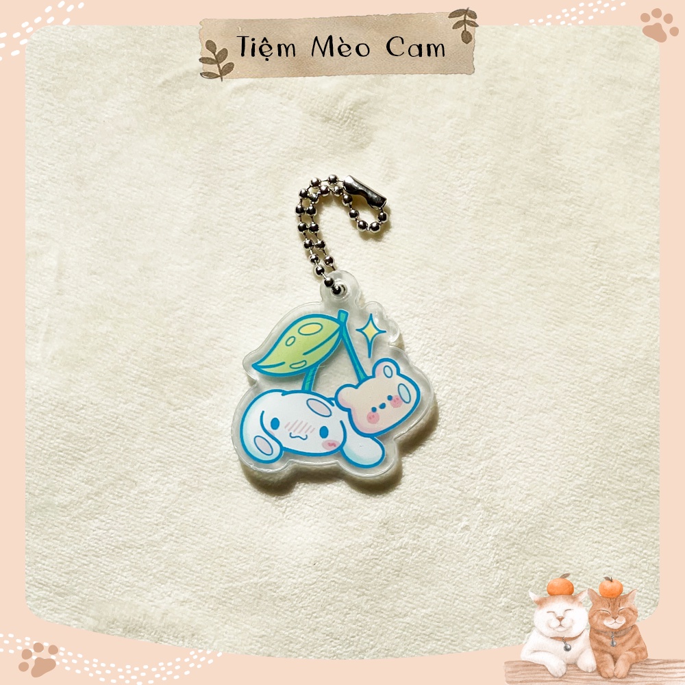 Móc khoá nhân vật hoạt hình Sanrio dễ thương - Cinnamoroll, Kuromi, My Melody, Hello Kitty, Pompompurin