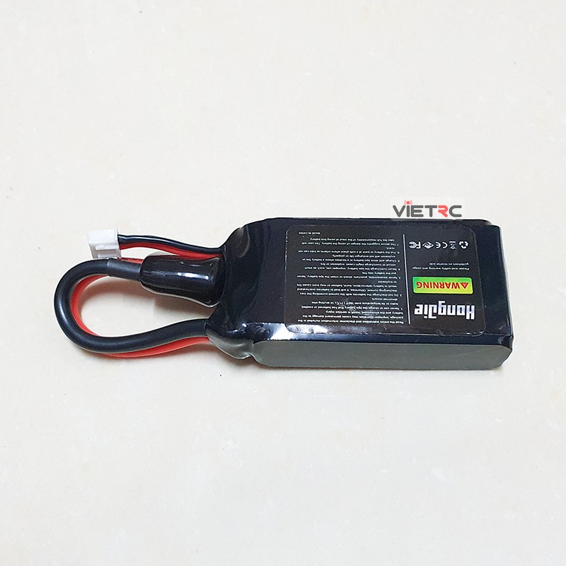 Pin lipo Hongjie 2S (7.4V) / 3S (11.1V) dung lượng 1500mAh 95C dùng cho tàu, xe, máy bay điều khiển từ xa