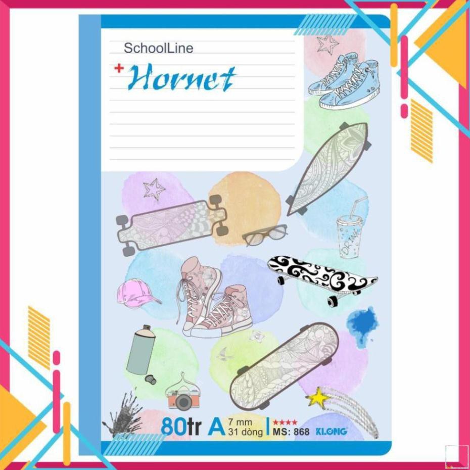 Vở kẻ ngang KLONG 80tr B5 Hornet 58/90; MS: 868,