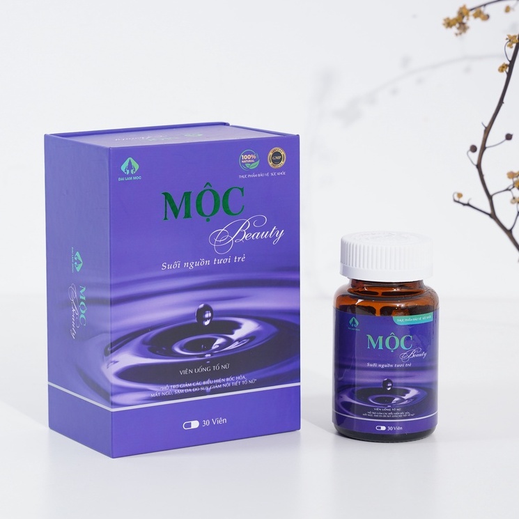 Mộc Beauty - Viên uống nội tiết Mộc Beauty - Giảm nám, sạm da, khô hạn do nội tiết tố