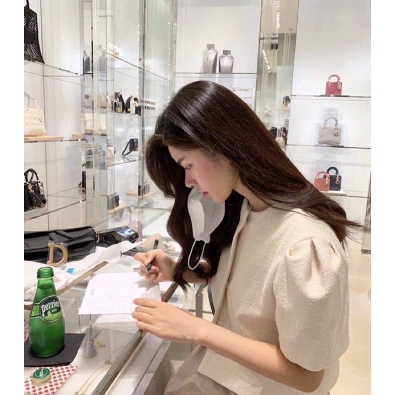 Karine Top - Áo tay bồng thiết kế cao cấp DTM