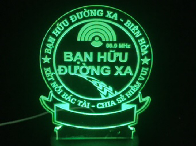 Đèn Led 3d Bạn Hữu Đường Xa 16 Màu Remote Điều Khiển - Quà tặng theo yêu cầu